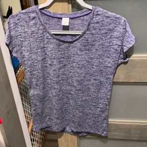 Never worn heathered purple athletic top
